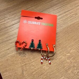 kohls christmas 3 set earrings